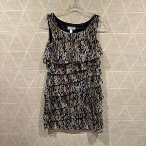 Dressbarn Leopard Print Ruffle Dress 4